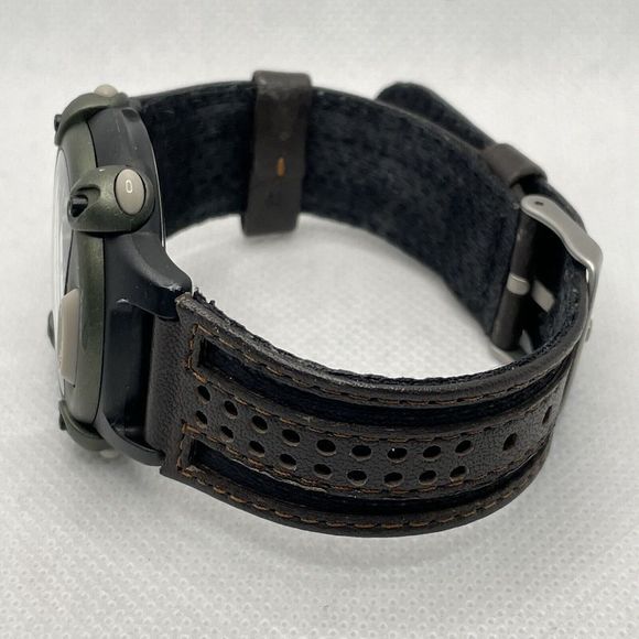 Timex Expedition T48042 Mens Brown Nylon/Leather Digital Dial Quartz Watch TMR71 - Picture 7 of 10